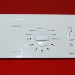 Part # 134442800 | 134345200 | 134484201 Kenmore Dryer Panel And Board (used, condition very good - White)