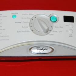 Part # 8182290 | 8181905 Whirlpool Front Load Washer Panel And User Interface Board (used, condition good - Light Gray)