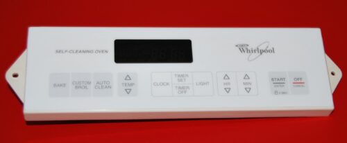 Part # 8522479 | 6610315 Whirlpool Oven Control Board (used, overlay good - White)