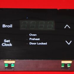 Part # A03619501 - Frigidaire Oven Control Board ( used, overlay good - Black )