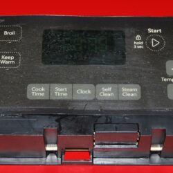 Part # W10271734 - Whirlpool Oven Control Board (used, overlay poor - Dark Gray)