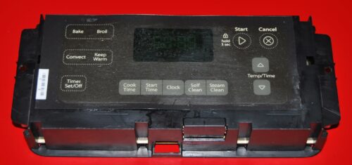 Part # W10271734 - Whirlpool Oven Control Board (used, overlay poor - Dark Gray)