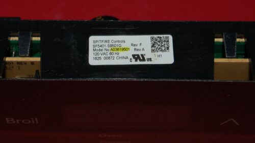 Frigidaire Oven Control Board A03619501 | OEM Used Tested (overlay fair - Black )