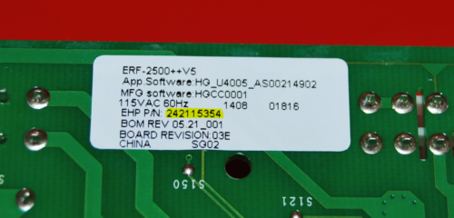 Part # 242115354 - Frigidaire Refrigerator Control Board (used)