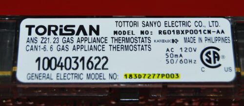Part # 183D7277P003 - GE Oven Control Board (used, overlay good- Black )