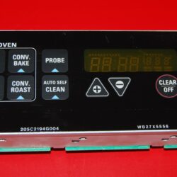 Part # ERC-14000-RP | 100-398-21| 205C2195G007 | WB27X5556 | GE Oven Control Board (overlay fair - Black)