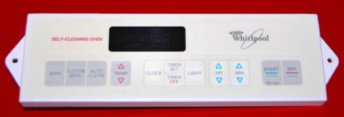 Part # 8053732 - Whirlpool Oven Control Board (used, overlay fair - Yellow)