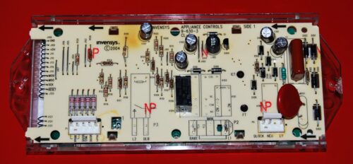 Part # 9761110 | 6610446 - Whirlpool Oven Control Board (used, overlay very good - Bisque )