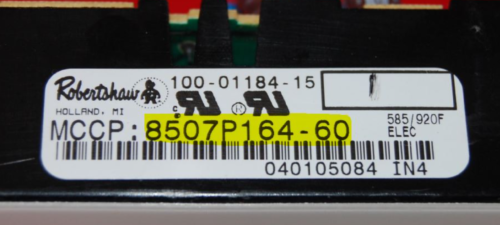 Part # 8507P164-60 | 5701M680-60 - Maytag Oven Control Board ( used, overlay fair - Black )