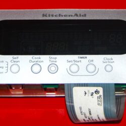 Part # 9761219 - Whirlpool Oven Control Bard (used, overlay - Black)