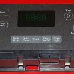 Part # W10424890 - Whirlpool Oven Control Board ( used, overlay very good - Dark Gray )