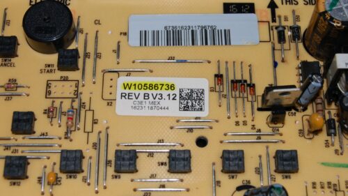 Whirlpool Oven Control Board | W10586736 | OEM Used Tested (overlay good - Black)