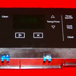 Part # W11204525 - Whirlpool Oven Control Board (used, overlay very good - Black)
