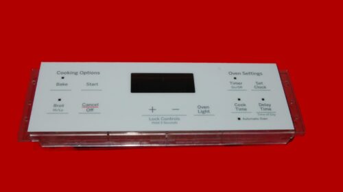 GE Oven Control Board 164D8450G153 | WB27X26540 | OEM Used Tested (overlay good - White)