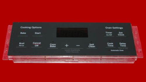 GE Oven Control Board 164D8450G178 | WB27X29093 | OEM Used Tested (overlay good - Dark Gray)
