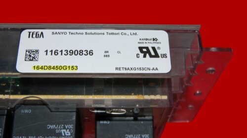 GE Oven Control Board 164D8450G153 | WB27X26540 | OEM Used Tested (overlay good - White)