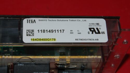 GE Oven Control Board 164D8450G178 | WB27X29093 | OEM Used Tested (overlay good - Dark Gray)
