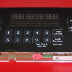 Part # WB27T11489 | 164D8496G065 - GE Oven Control Board (used, overlay fair - Black)