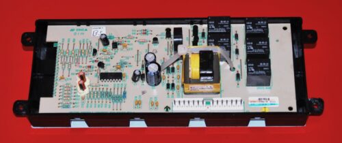 Part # 316207506 - Frigidaire Oven Control Board ( used, overlay good - Bisque - Broken Tab )