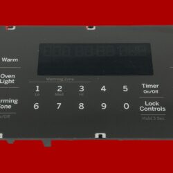 Part # WB27X33138 | 191D8545G063 | GE Oven Control Board (overlay fair - Dark Gray)