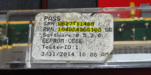 Part # WB27T11489 | 164D8496G065 - GE Oven Control Board (used, overlay fair - Black)