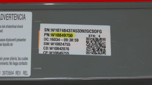 Whirlpool Front Load Washer Control Board W10849750 | W11201293 | OEM Used Tested