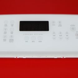 Part # 9763545 | 9763681 Whirlpool Oven Glass Switch Membrane And Control Board (used, overlay good - White)