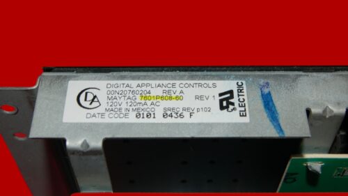 Maytag Oven Control Board 7601P608-60 | 12001661 | OEM Used Tested (overlay good - Black)