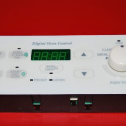 Part # 77001219 | 31-31992501-0 Amana Oven Control Board (used, overlay very good - Bisque)