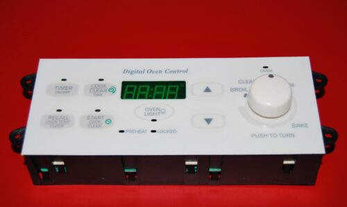 Part # 77001219 | 31-31992501-0 Amana Oven Control Board (used, overlay very good - Bisque)