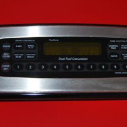 Part # WB36K10421 | 164D4105P055 | WB27K10124 GE Oven Control Panel And Board (overlay fair - Stainless Steele/Black)