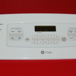 Part # WB27T10706 | WB27T10502 | 191D3159P134 GE Oven Control Panel And Board (used, overlay good - Bisque)