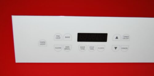 Part # 318030601 | 318010900 Frigidaire Oven Control Panel And Board (used, overlay good - White)