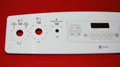 Part # WB27T10706 | WB27T10502 | 191D3159P134 GE Oven Control Panel And Board (used, overlay good - Bisque)