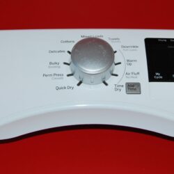Part # WE20X23594 | WE04X2909 GE Dryer Control Panel And User Interface Board (used, condition fair - White)