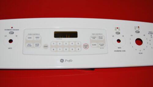 Part # WB27T10706 | WB27T10502 | 191D3159P134 GE Oven Control Panel And Board (used, overlay good - Bisque)