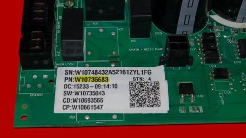 Part # W10735683 | W11031829 | Whirlpool Front Load Washer Control Board