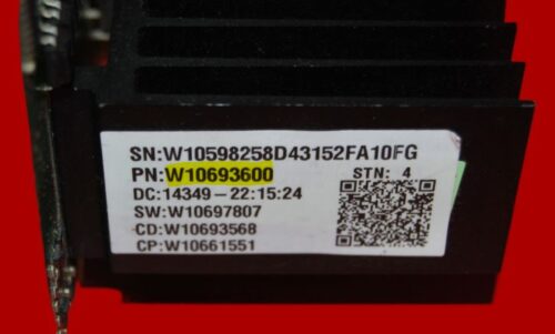 Part # W10693600 Whirlpool Front Load Washer Control Board