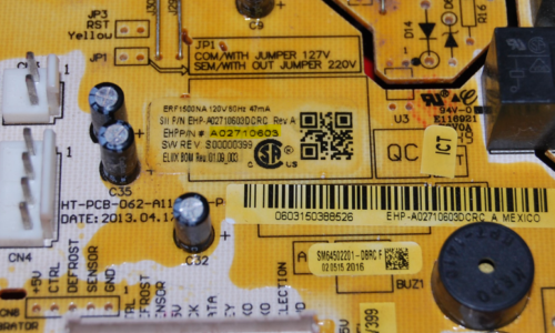 Part # A02710603 Frigidaire Refrigerator Control Board (used)
