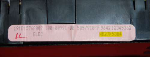 Part # WB27K5304 - Kenmore Oven Control Board (used, overlay very good - Black)