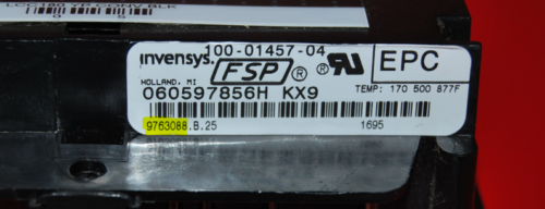 Part # 9763088 Whirlpool Oven Control Board (used, overlay good - Black)