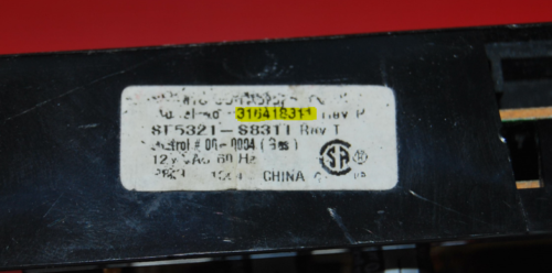 Part # 316418311 - Frigidaire Oven Electronic Control Board (used, overlay good - Black)
