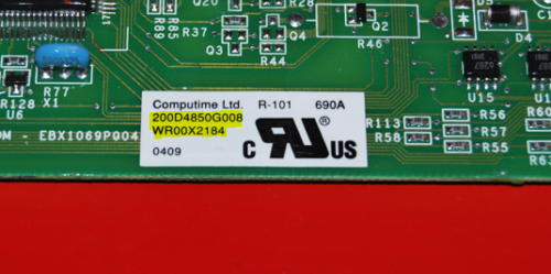 Part # 200D4850G008 | WR00X2184 GE Refrigerator Control Board (used)