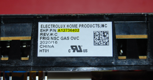 Part # A12736402 - Frigidaire Oven Control Board (used, overlay excellent - White)