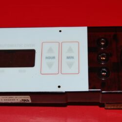 Part # WB27X5525 | 164D2851P007 - $GE Oven Control Board (used, overlay good - White - Broken LED Light Lens)