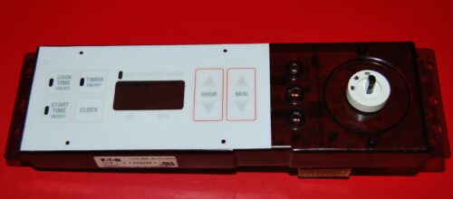 Part # WB27X5525 | 164D2851P007 - $GE Oven Control Board (used, overlay good - White - Broken LED Light Lens)