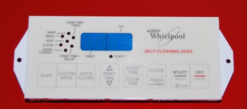 Part # 8053162 | 6610161 - Whirlpool Oven Control Board (used, overlay very good - Almond)