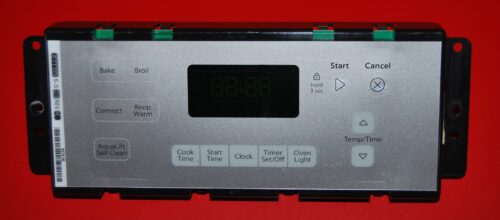 Part # W10475744 - Whirlpool Oven Control Board (used, overlay fair - Silver)