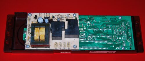 Part # WB27X5525 | 164D2851P007 - $GE Oven Control Board (used, overlay good - White - Broken LED Light Lens)