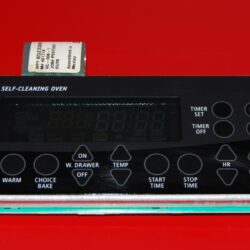 Part # 4453608 | 8522542 - Whirlpool Gas Oven Control Board (used, overlay good - Black)